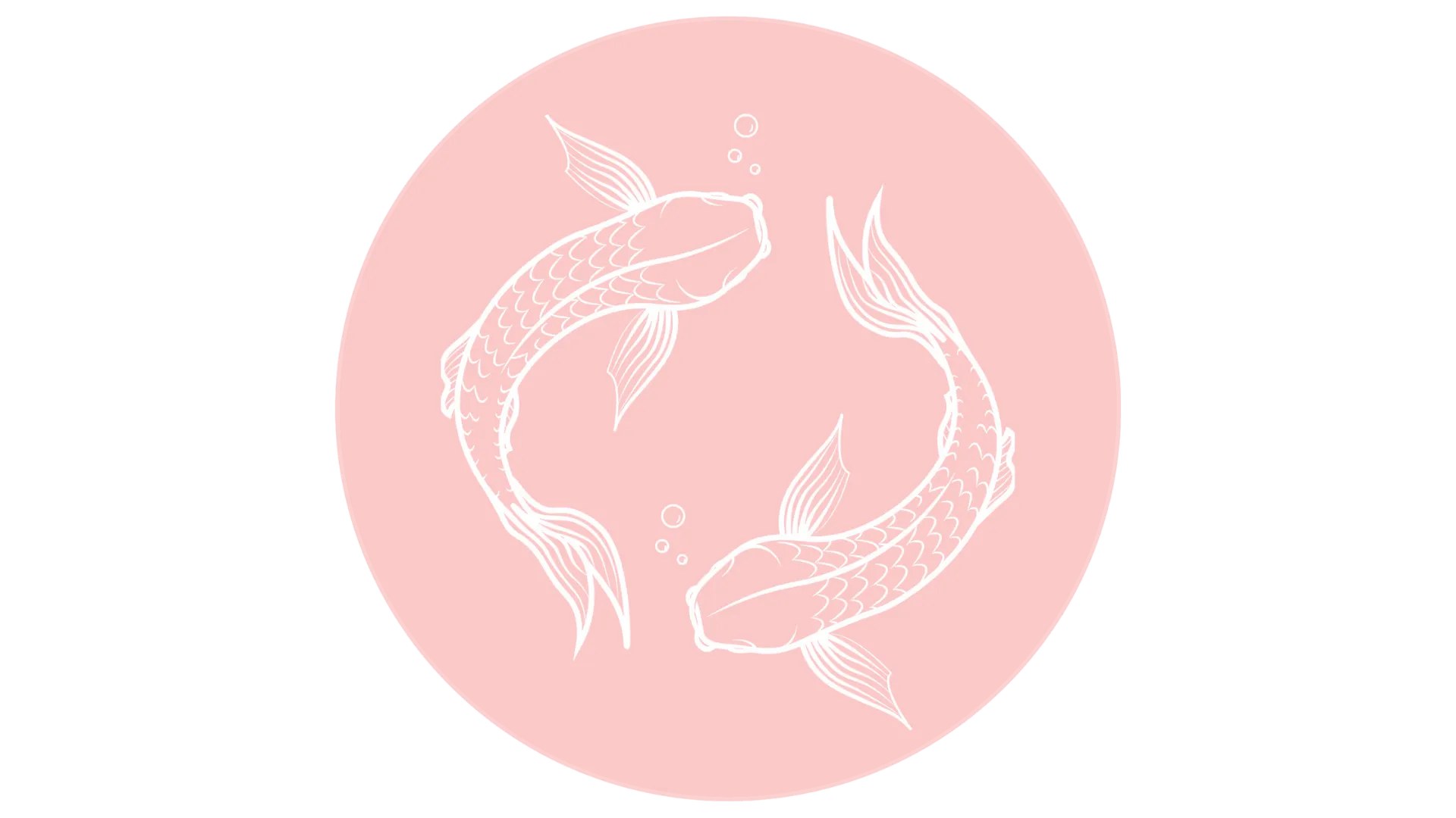 Astrologische Illustration des Tierkreiszeichens Fische